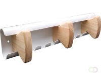 Unilux muurkapstok Aurora, wit, 3 haken