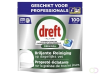 Vaatwastabletten Dreft All-in-1 Professional Regular 100 stuks