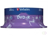 Verbatim DVD recordable DVD+R, spindel van 25 stuks