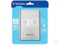 Verbatim harde schijf 3.0 Store 'n' Go, 2 TB, zilver
