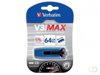 Verbatim V3 MAX USB 3.0 stick, 64 GB blauw