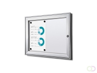 Vergrendelbaar Notitiebord Indoor B1 Brandwerend Zilver 2x A4
