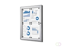Vergrendelbaar Notitiebord Indoor Zilver 4x A4