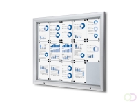 Vergrendelbaar Notitiebord Outdoor Met Gasveer 15x A4