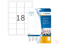 Verwijderbare etiketten, A4, 63,5 x 46,6 mm, wit, wit, Movables®-Technology