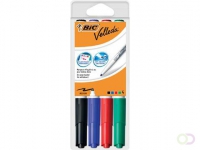 Bic whiteboardmarker Velleda 1741, in geassorteerde kleuren, etui van 4 stuks