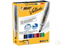 Bic whiteboardmarker Velleda 1781 doos van 4 stuks in geassorteerde kleuren