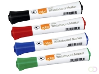 Whiteboardmarker Nobo Glide rond assorti 2mm 10st