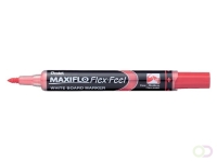 Whiteboardmarker Pentel MWL5SBF Maxiflo rond 1.5-4.5mm rood