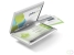 Visitekaartdoosje BUSINESS CARD BOX DUO Aluminium, metaal-zilver