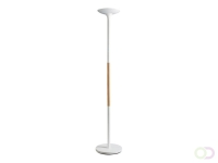 Vloerlamp Unilux Pryska led hout wit
