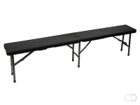 VOUWBANK - ROTANLOOK - 180 x 25 x 43 cm
