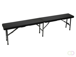VOUWBANK - ROTANLOOK - 180 x 25 x 43 cm
