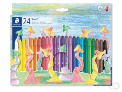 Waxpotlood Staedtler Norix twister set à 24 kleuren