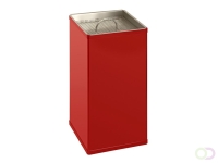 Zandasbak aluminium vierkant 30 x 30 x 60 cm