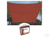 Schaduwdoek 5 x 5 m, vierkant schaduwzeil als zonwering voor tuin en terras, waterafstotend polyester 160 g/m2, UV-bescherming 9