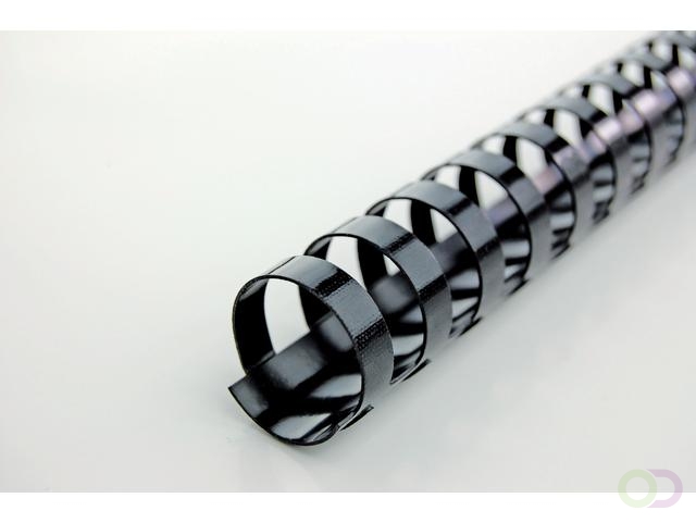 Bindrug GBC 12mm 21rings A4 zwart 100 stuks