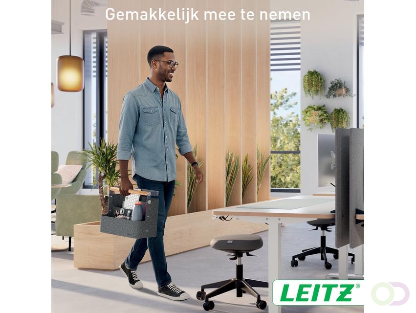 Bureau organizer Leitz draagbaar hangend donkergrijs