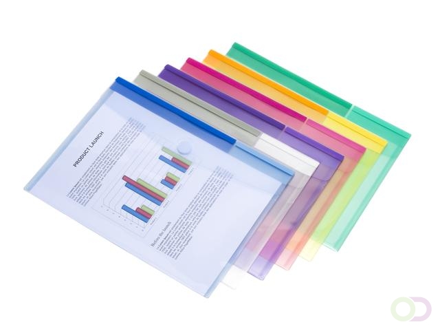 Enveloptas Djois Color Collection A4 horizontaal assorti