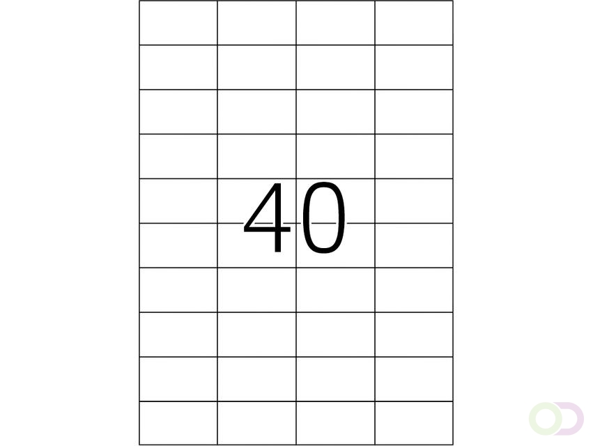 Etiket HERMA 4684 52.5x29.7mm A4 folie transparant mat