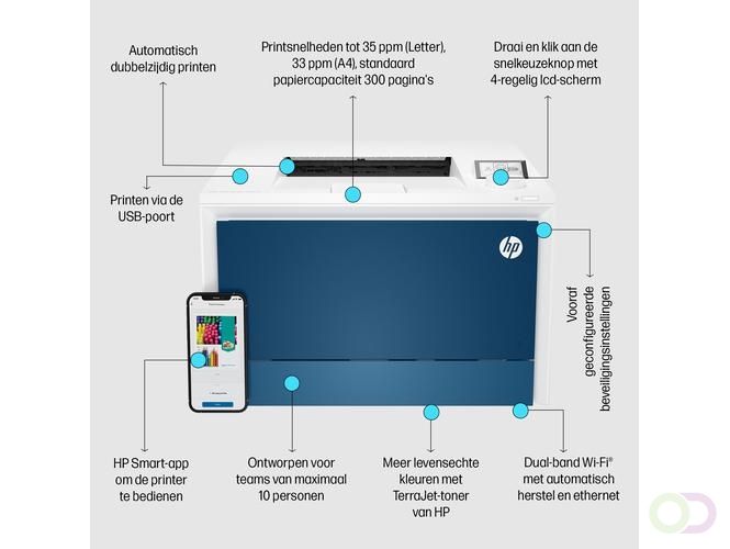 HP Color LaserJet Pro 4202dw printer (4RA88F#B19)