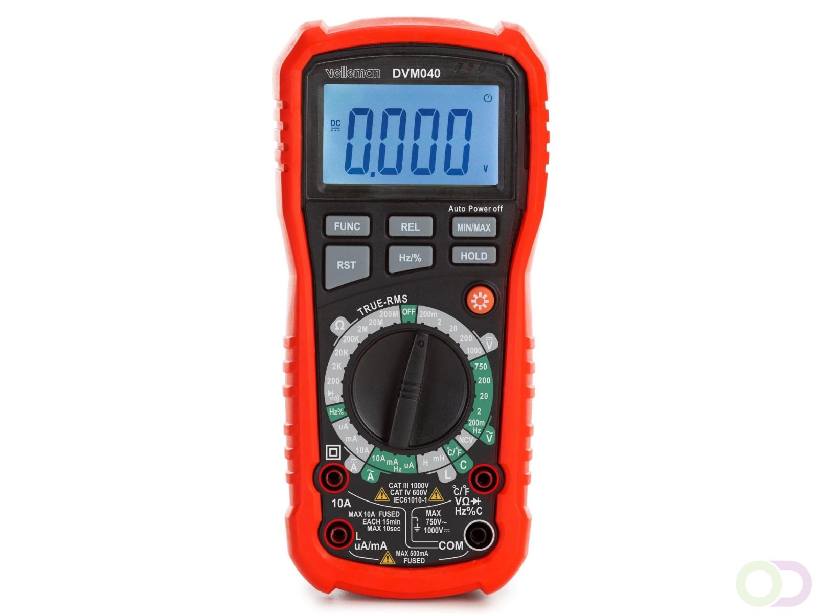 Industriële robuuste true RMS digitale multimeter - CAT III - 1000 V ...