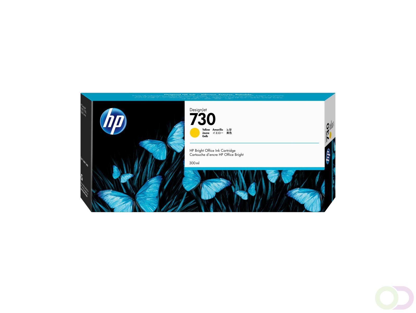 HP 730 gele DesignJet inktcartridge, 300 ml (P2V70A)
