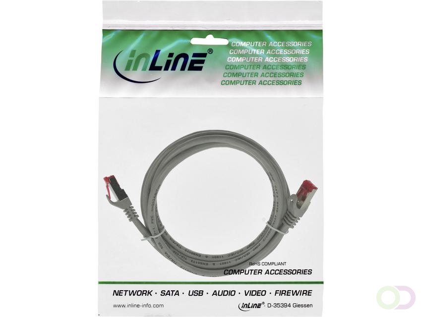 Kabel inLine patch CAT.6 S/FTP 3 meter grijs