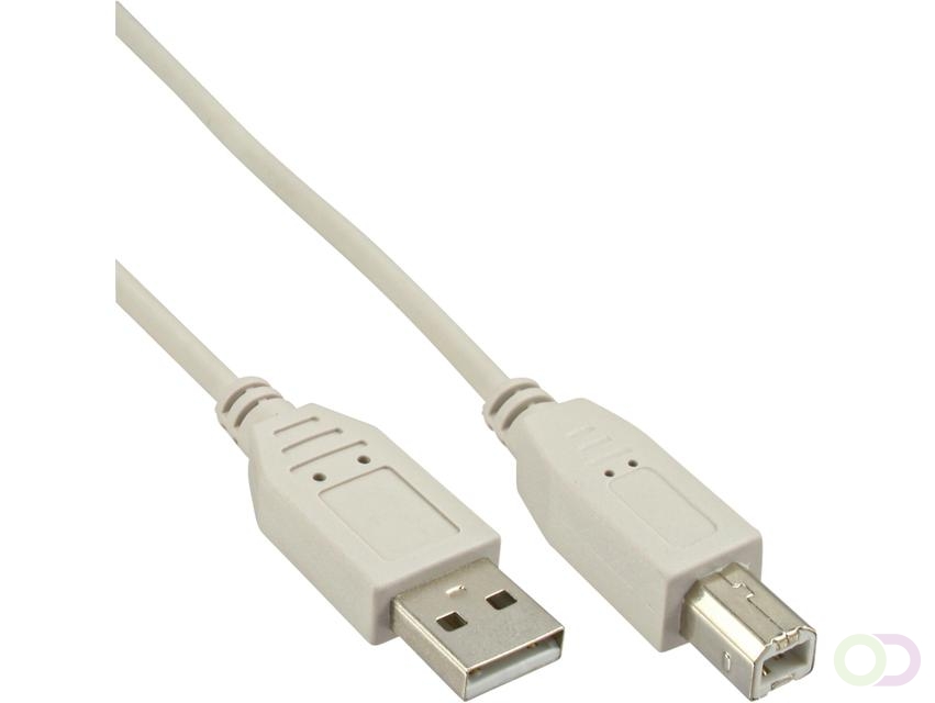 Kabel InLine USB-A USB-B 2.0 M 1.8 meter beige