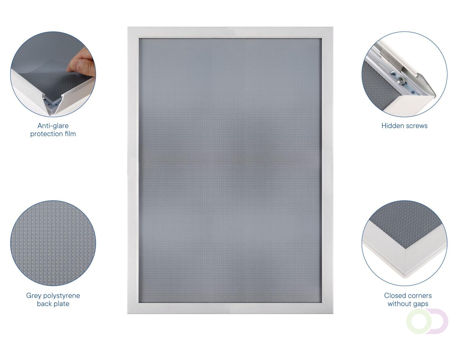 Europel Kliklijst Premium  A2 25 mm Mat Wit
