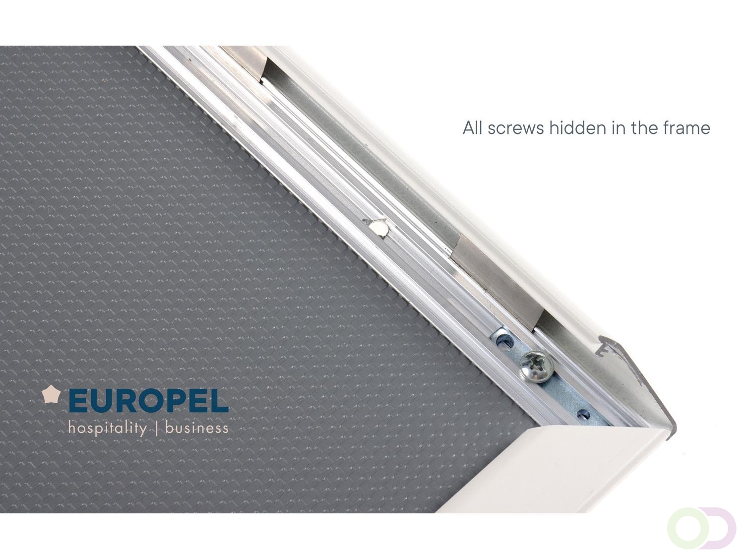 Europel Kliklijst Premium  A2 25 mm Mat Wit