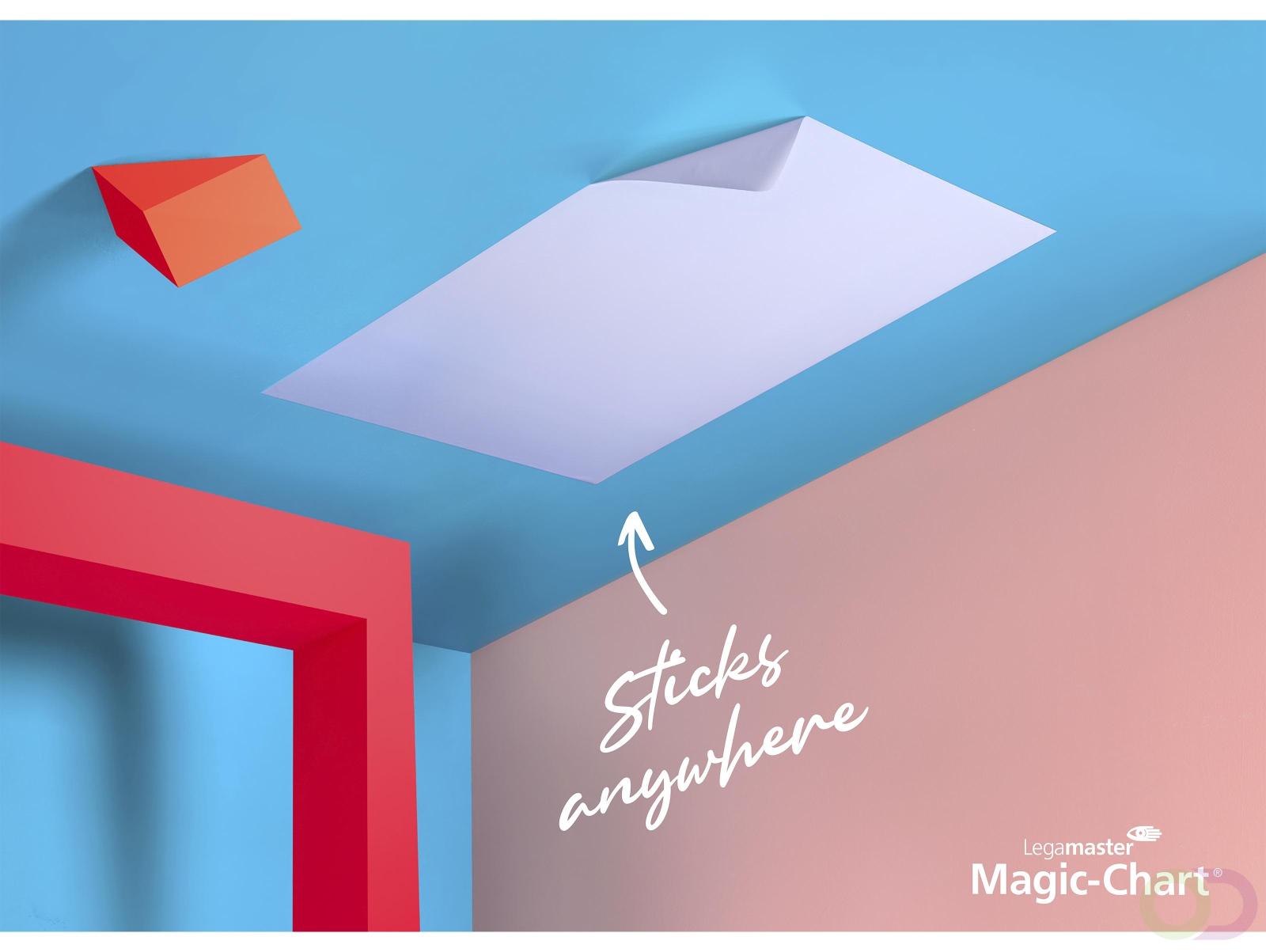Magic-chart notes Legamaster whiteboard 20x30cm wit 25 vel