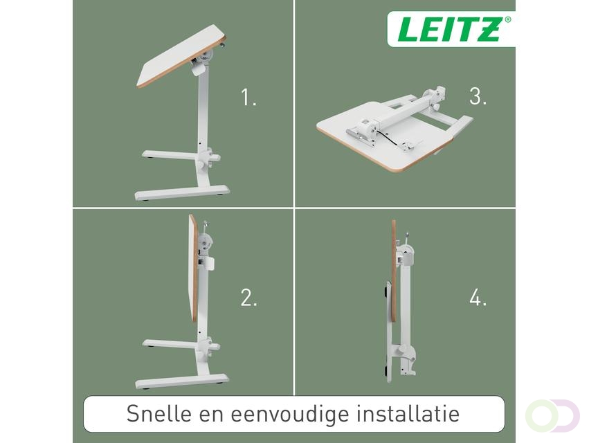 Zit-sta bureau Leitz Ergo compact inklapbaar