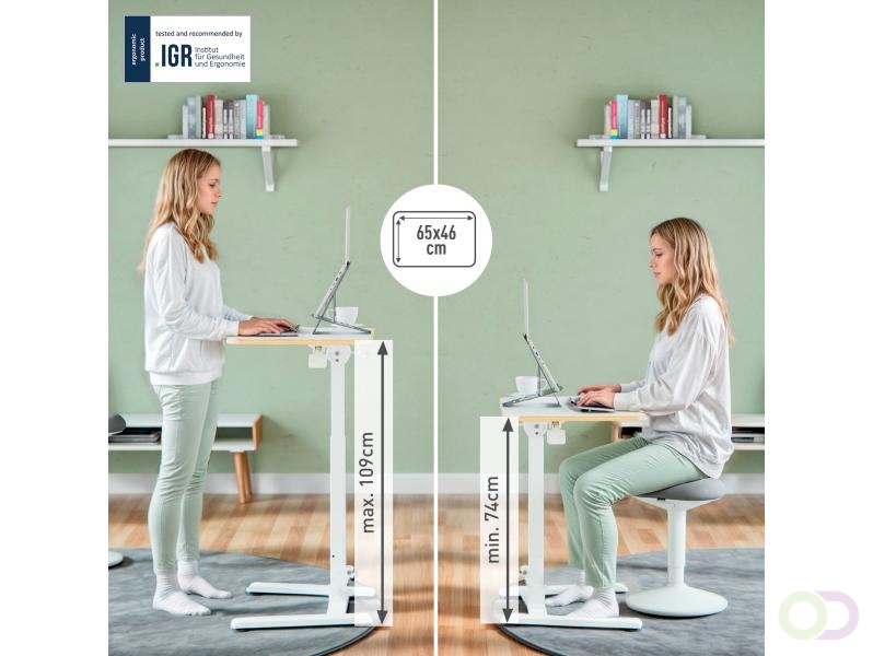 Zit-sta bureau Leitz Ergo compact inklapbaar