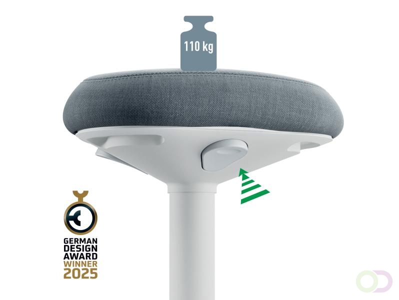 Leitz Ergo Wiebel Zitkruk met Gasveer (47 - 64 cm)