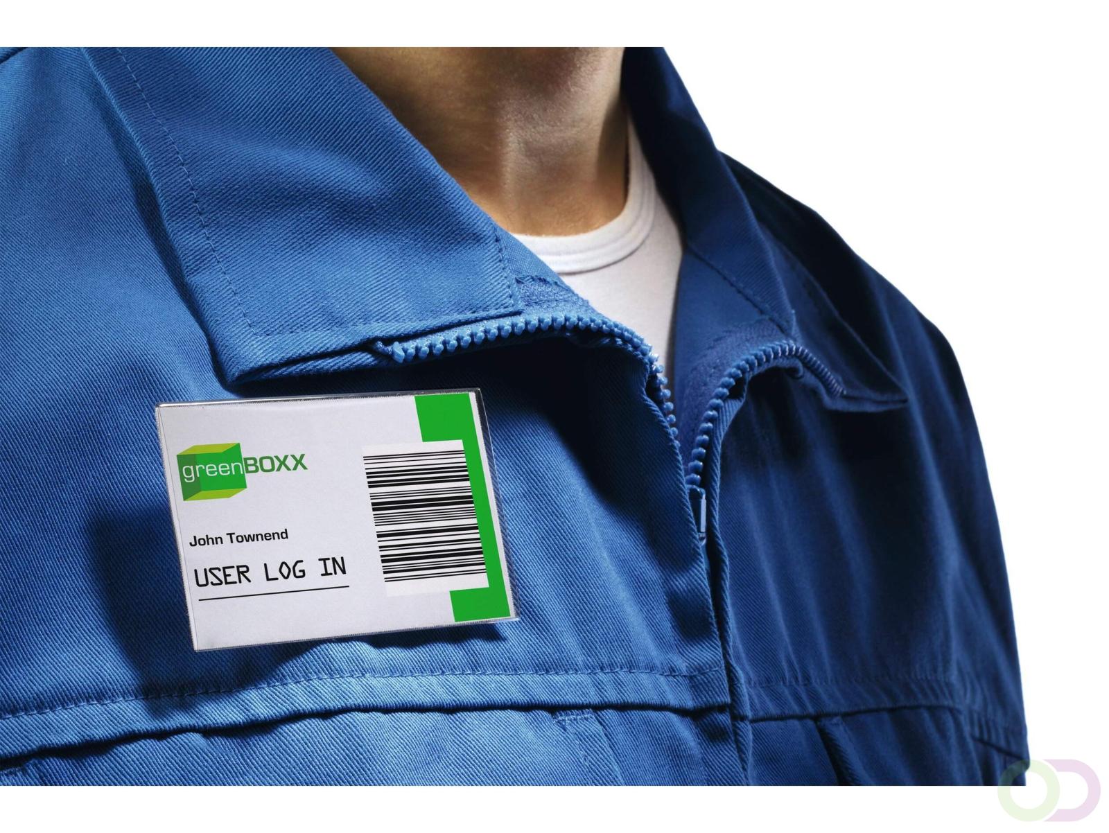 Badge Durable 8101 met combiklem 54x90mm