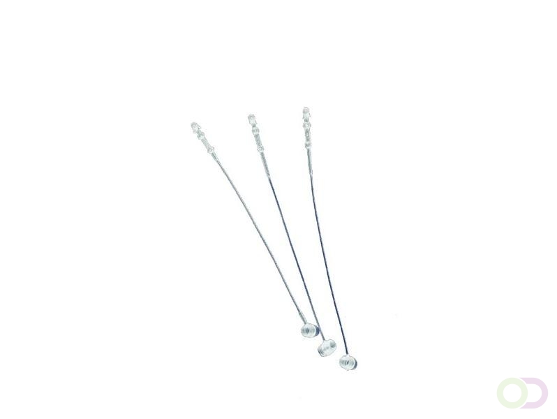 Nylon draad voor hangschild 1000 stuks 125mm lengte, kleurloos