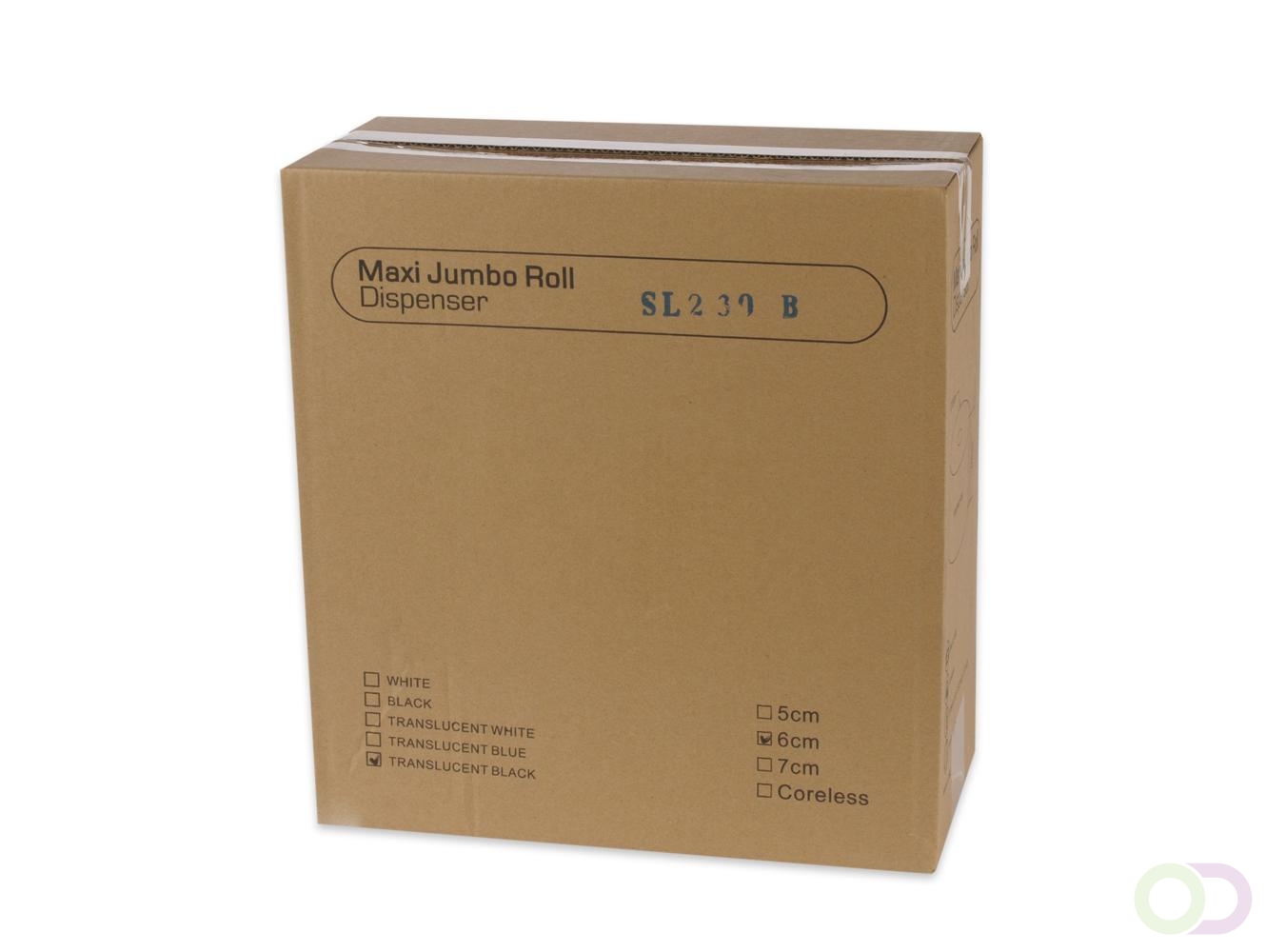 OCEANSOFT Dispenser zwart voor jumbo toiletrol