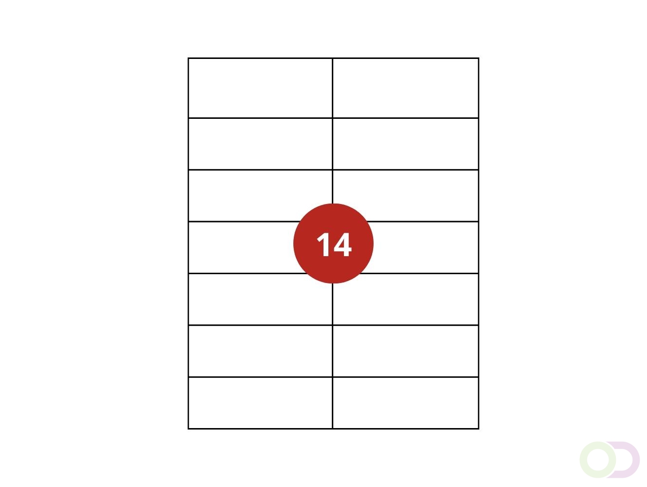 Etiket Office-Deals A-series AS0643 Wit - Zelfklevend - (105,0 x 41,0 mm)