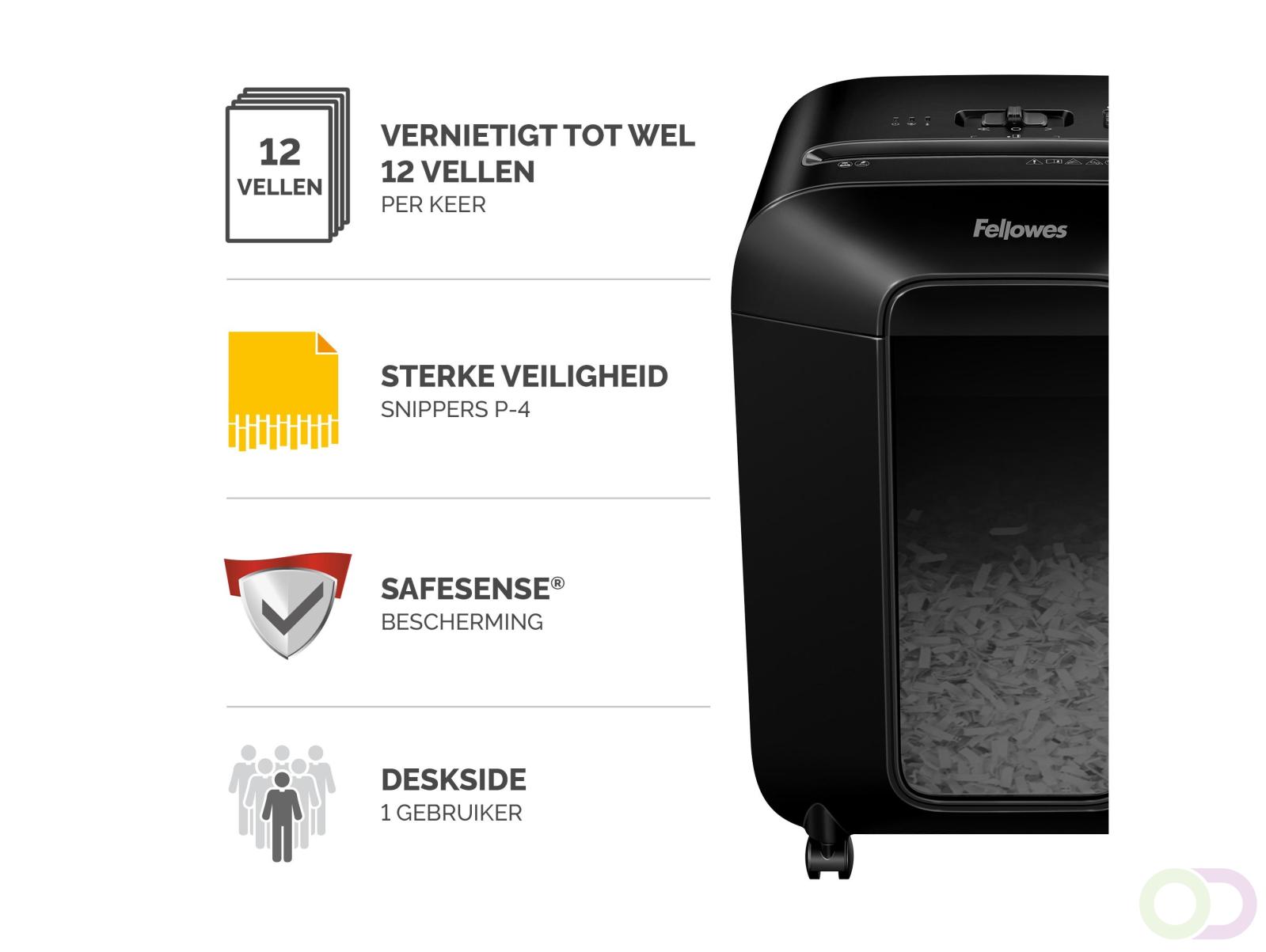 Powershred® LX85 Cross-Cut Papiervernietiger - Gepatenteerde SafeSense®