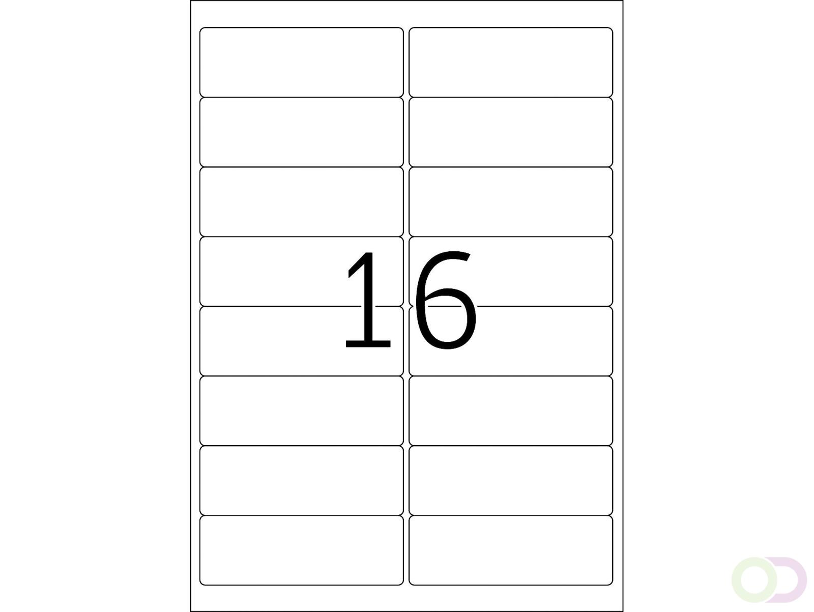 Etiket HERMA 5075 A4 99.1x33.8 mm premium 400stuks wit