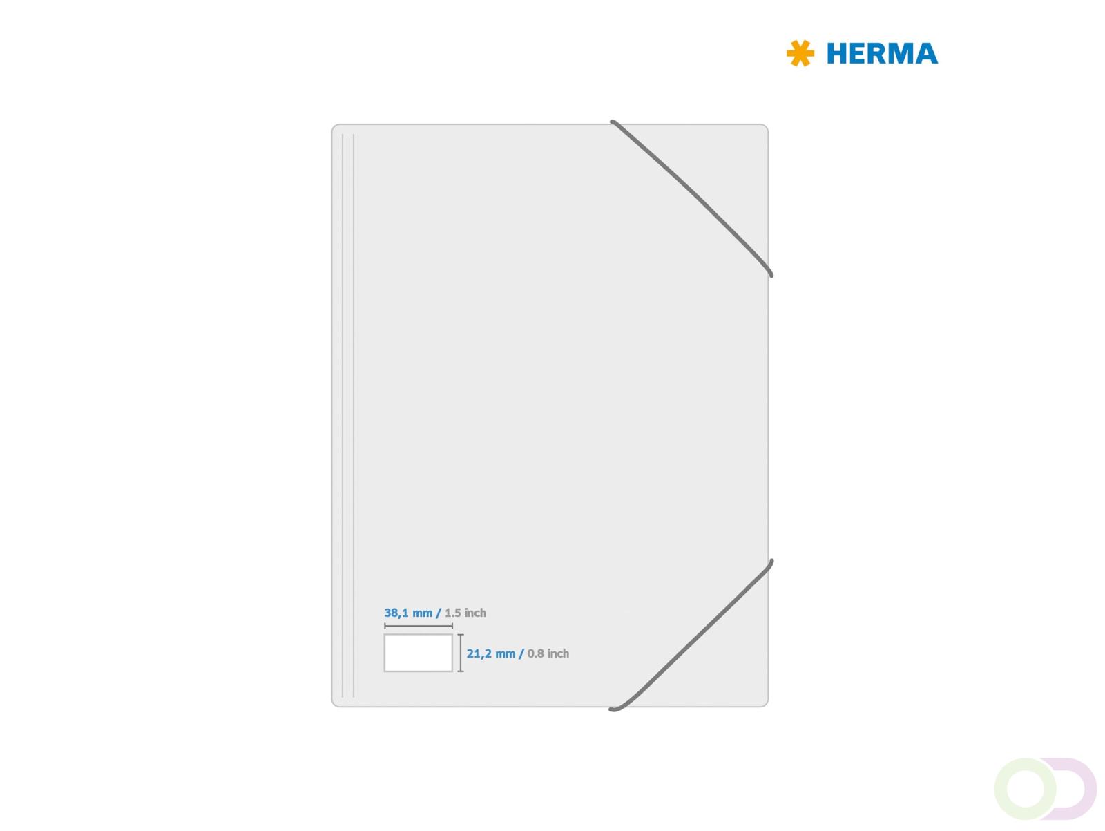 Etiket HERMA 5027 A4 38.1x21.2mm premium wit