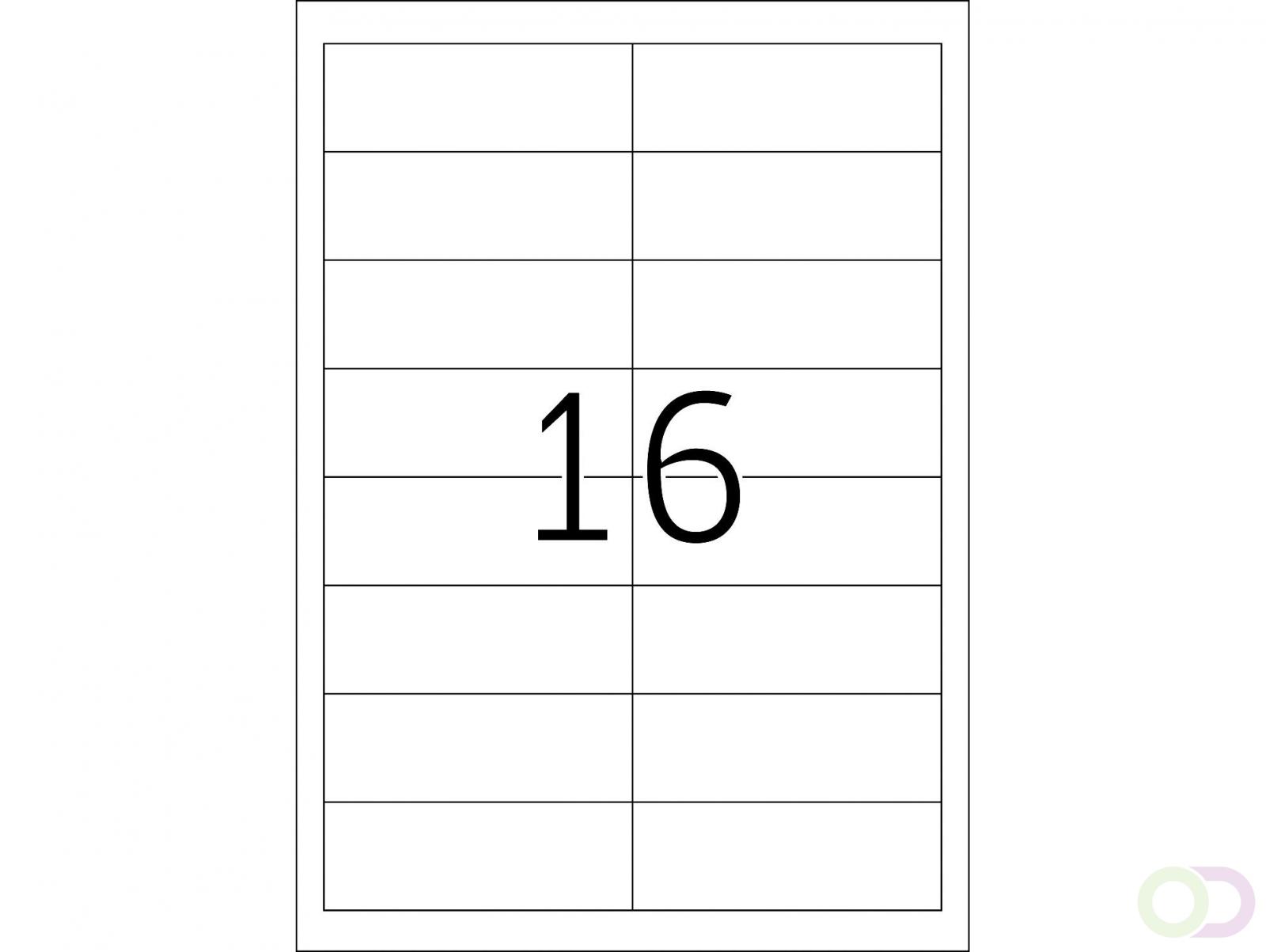 PREMIUM etiketten, A4, 97 x 33,8 mm, wit, permanent hechtend