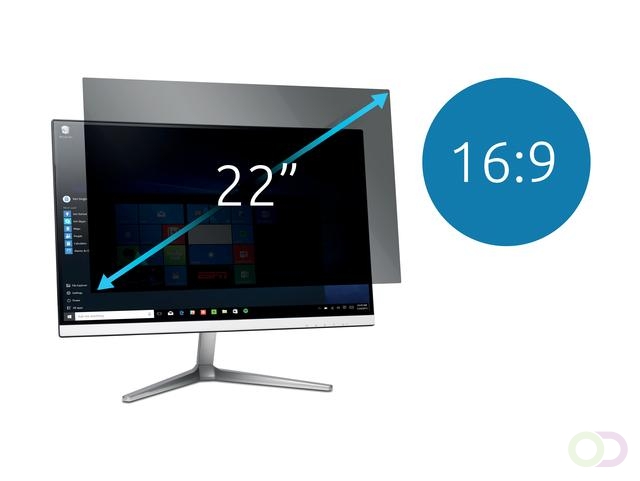 Privacyfilter Kensington 2-weg voor 22" monitors 16:9