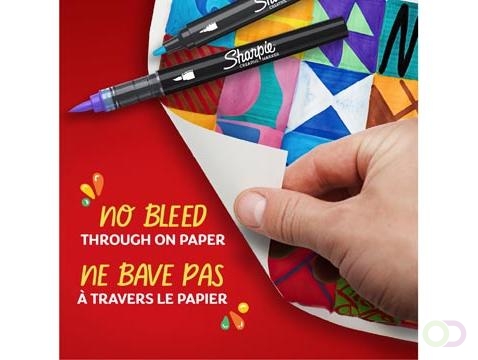 Creatieve marker Sharpie assorti blister à 12 stuks