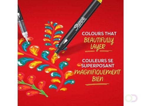 Creatieve marker Sharpie assorti blister à 12 stuks