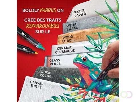 Creatieve marker Sharpie assorti blister à 12 stuks