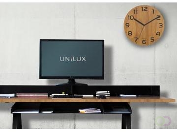 Unilux wandklok Palma Bamboo, diameter: 30 cm, uit bamboe