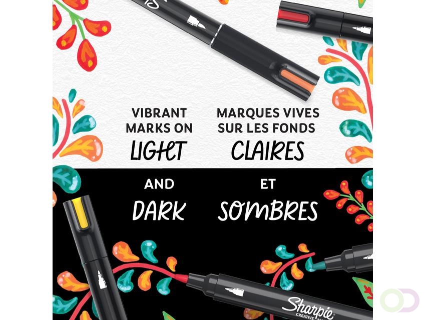 Creatieve marker Sharpie assorti blister à 12 stuks