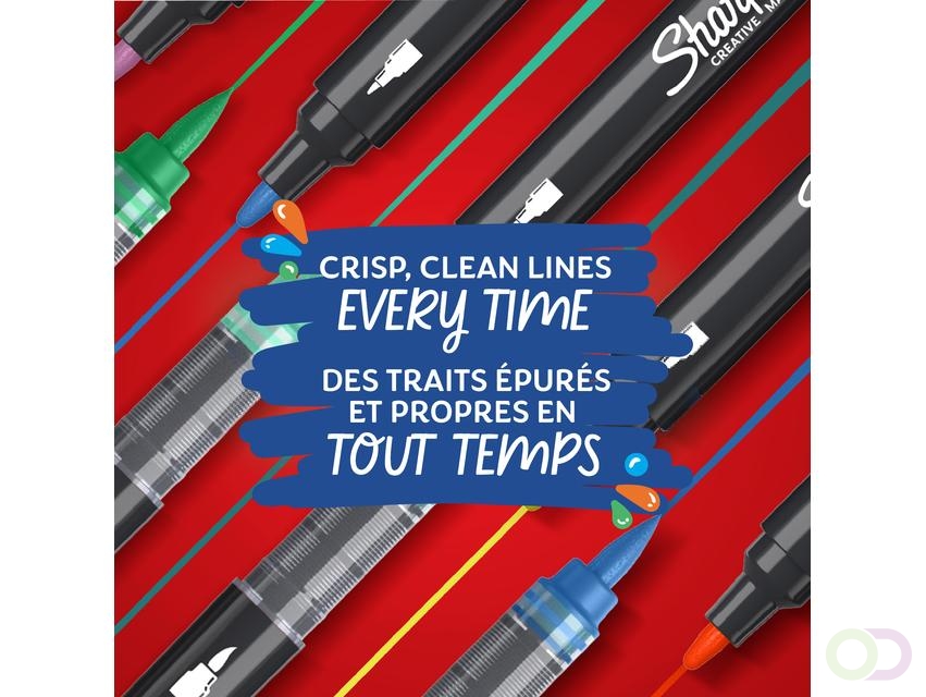 Creatieve marker Sharpie assorti blister à 12 stuks